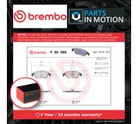 Brake Pads Set fits AUDI A7 4G 3.0D Front 14 to 18 Brembo 4GD698151 8K0698151