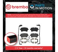 Brake Pads Set fits AUDI A8 D4 3.0D Rear 10 to 18 Brembo 4H0698451A Quality New