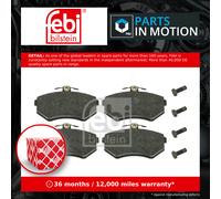 Brake Pads Set fits AUDI COUPE B3 2.6 Front 1992 ABC 443698151K 8A0698151 Febi