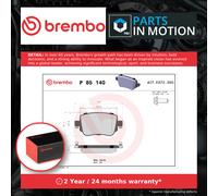 Brake Pads Set fits AUDI Q3 8U 2.0D Rear 11 to 18 Brembo 2Q0698451A 5Q0698451AL
