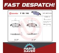 Brake Pads Set fits AUDI Q5 8RB 2.0 Front 11 to 17 Brembo 4G0698151 4GD698151B