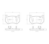 Brake Pads Set fits AUDI Q5 FY, FYT 2.0 Front 2016 on Brembo 80A698151B Quality