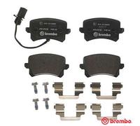 Brake Pads Set fits AUDI RS Q3 8U 2.5 Rear 13 to 18 Brembo 8U0698451D 8U0698451E