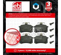 Brake Pads Set fits AUDI S4 B5 2.7 Rear 97 to 01 AGB 4A0698451 4A0698451A Febi
