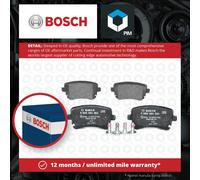 Brake Pads Set fits AUDI S4 B6, B7 4.2 Rear 03 to 09 BBK Bosch 4B3698451 Quality