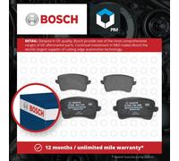 Genuine BOSCH Rear Brake Pad Set for Audi A4 TDi 150 CJCD/CSUA 2.0 (4/15-12/15)
