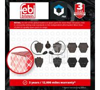 Brake Pads Set fits AUDI S8 4D 4.2 Front 96 to 02 4D0698151AE 4D0698151K Febi