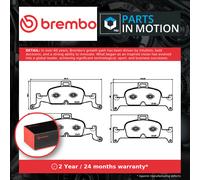 Brake Pads Set fits AUDI SQ5 FY 3.0D Front 2019 on Brembo 4K0698151AB 4K0698151G