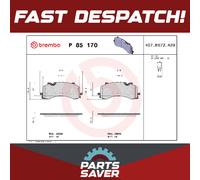 Brake Pads Set fits AUDI SQ7 4M 4.0 Front 2020 on Brembo 4M0698151AH 4M0698151BB