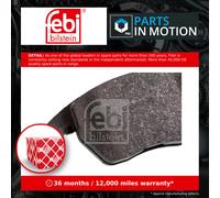Febi Bilstein 16502 Disc Brake Brake Pad Set Fits VW Touran 1.4 TSI EcoFuel 1.6