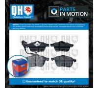 Quinton Hazell Brake Pad Set BP1243 – Front Axle Disc Brake 156mm – Fits Audi/Seat/Skoda/VW/Ford