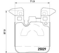 Brake Pads Set fits BMW 114 F20, F21 1.6 Rear 12 to 15 N13B16A Brembo Quality