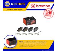 Brake Pads Set fits BMW 118D E81, E87 2.0D Rear 04 to 11 Brembo 34121288889 New