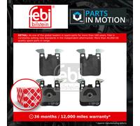 Brake Pads Set Rear 16909 Febi 34212284766 34212284989 34216855474 34216876422