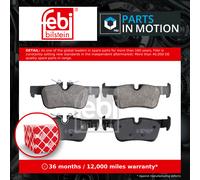 Febi Bilstein 16910 Disc Brake Brake Pad Set Fits BMW X1 sDrive 18 i sDrive 20 i