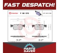 Brake Pads Set fits BMW 316D 2.0D Front 2012 on Brembo 34106884243 34112468431