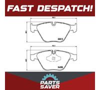 Brake Pads Set fits BMW 325 3.0 Front 07 to 13 N53B30A Brembo 34106880754 New
