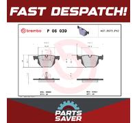 Brake Pads Set fits BMW 325 E90, E91 3.0 Rear 07 to 12 N53B30A Brembo Quality