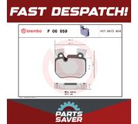 Brake Pads Set fits BMW 325D E92, E93 3.0D Rear 07 to 10 Brembo 34216784808 New