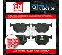 Brake Pads Set fits BMW Z8 E52 4.9 Rear 00 to 03 34211163324 34211163326 Febi