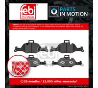 febi bilstein 116429 Brake Pad Set, 1 unit