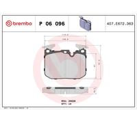 Brake Pads Set fits BMW 430 F32, F33 2.0 Front 16 to 20 Brembo 34112284765 New