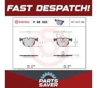 Brake Pads Set fits BMW 520D E60, E61 2.0D Rear 05 to 10 Brembo 34212339276 New