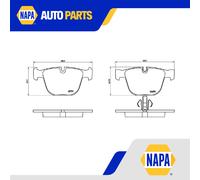 Brake Pads Set fits BMW 520D F07 2.0D Rear 11 to 17 N47D20C Brembo 34212449286