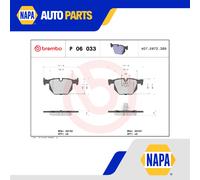 Brake Pads Set fits BMW 525 E60, E61 3.0 Rear 07 to 10 N53B30A Brembo Quality