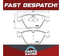 Brake Pads Set fits BMW 525D E60, E61 3.0D Front 07 to 10 Brembo 34112339269 New