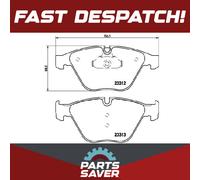 Brake Pads Set fits BMW 645 E63, E64 4.4 Front 03 to 05 N62B44A Brembo Quality