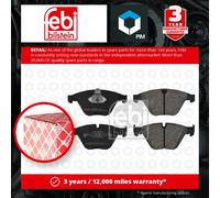 FEBI BILSTEIN BRAKE PAD SET, DISC BRAKE FRONT BMW 3 5 6 7 X1 Z4