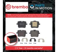 P06109 Rear Brake Pad Set 4x Pads Prepared For Wear Indicator Braking By Brembo