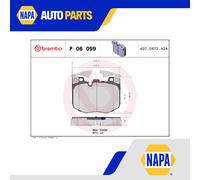 Brake Pads Set fits BMW 840 G14, G15, G16 Front 3.0 3.0D 2018 on Brembo Quality