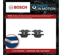 Bosch BP1215 - Brake Pads Car Rear Axle - Bosch Quality - Reduced Noise and Dust - ECE-R90 Certified - Copper-Free - 1 Set of 4 Pads
