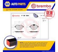Brake Pads Set fits BMW iX3 G08 Rear 2020 on Brembo 2456870 34212449289 Quality