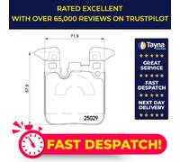 Brake Pads Set fits BMW M140 F20, F21 3.0 Rear 2015 on B58B30A Brembo Quality