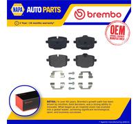 Brake Pads Set fits BMW M550d G30, G31 3.0D Rear 2017 on B57D30C Brembo Quality
