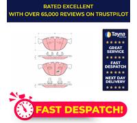 Brake Pads Set fits BMW M6 E63, E64 5.0 Front 05 to 10 S85B50A TRW 34116770575