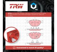 Brake Pads Set fits BMW M6 E63, E64 5.0 Front 05 to 10 S85B50A TRW 34116770575