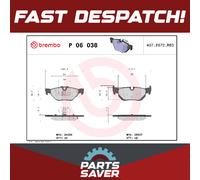 Brake Pads Set fits BMW X1 E84 3.0 Rear 10 to 11 N52B30A Brembo 34121288891 New