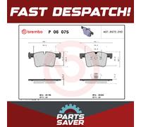 Brake Pads Set fits BMW X4 F26 3.0 Front 14 to 18 N55B30A Brembo 34106799801 New
