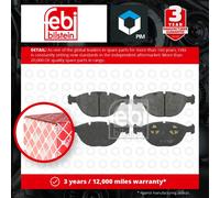 Brake Pad set 16501 by Febi Bilstein Front Axle - Single set