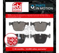 Brake Pads Set fits BMW X6 E71, E72 Rear 3.0 4.4 3.0D 07 to 14 N54B30A Febi New