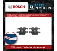 Bosch BP1215 - Brake Pads Car Rear Axle - Bosch Quality - Reduced Noise and Dust - ECE-R90 Certified - Copper-Free - 1 Set of 4 Pads