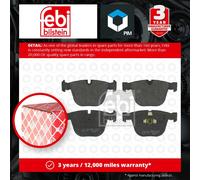 Brake Pads Set fits BMW M3 E90, E92, E93 Rear 4.0 4.4 07 to 13 34110301476 Febi