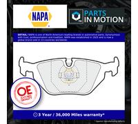 NAPA Rear Brake Pad Set fits BMW 3 1990-1999