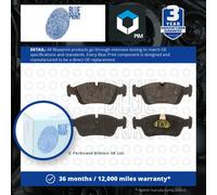 Front Brake Pads 3 Series Set Kit Fits BMW 34 11 6 761 244 Blue Print ADB114221