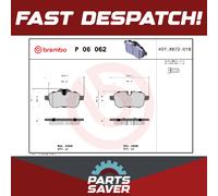 Brake Pads Set fits BMW Z4 E89 2.0 Rear 11 to 16 N20B20A Brembo 34216788275 New