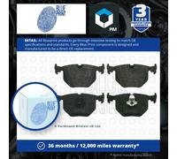 Brake Pads Set fits BMW 730D E38 3.0D Rear 98 to 01 Blue Print 34211163324 New